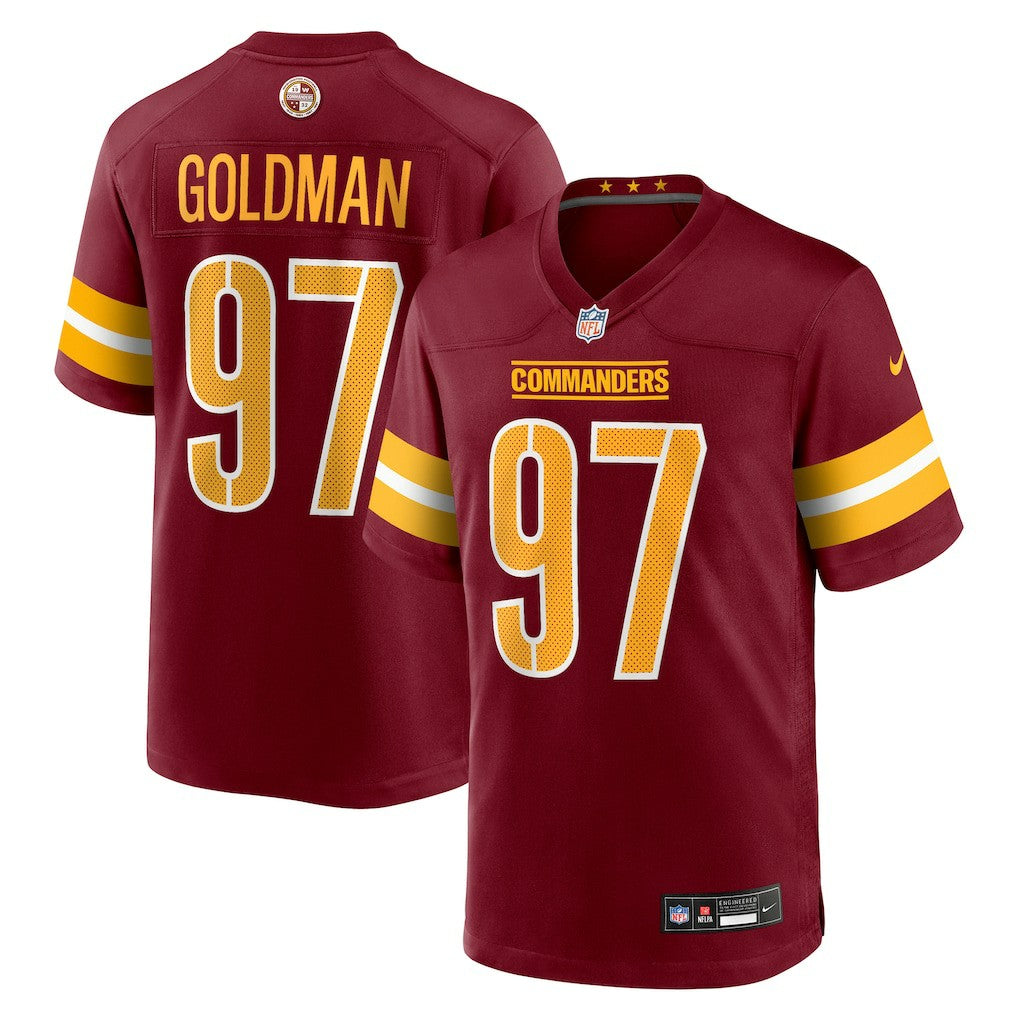 Eddie Goldman  Team Game Jersey - Washington Commanders