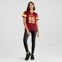 Javon Kinlaw  Women's Team Game Jersey - Washington Commanders