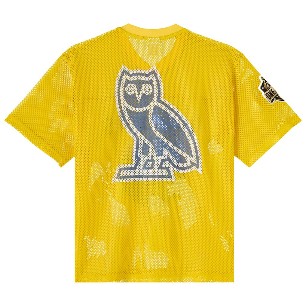 NBA Golden State Warriors OVO x NBA Mesh Football Fashion Jersey sale
