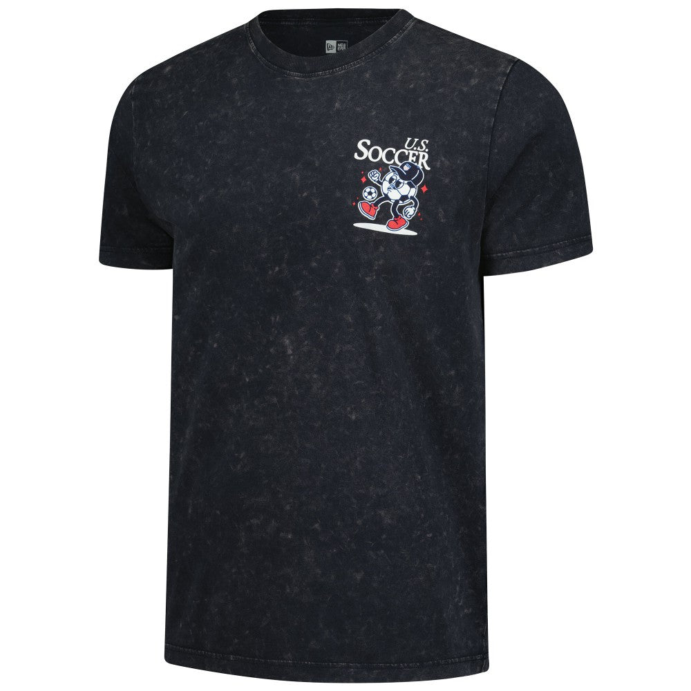 USMNT New Era Old School Sport Washed T-Shirt - New Era Navy