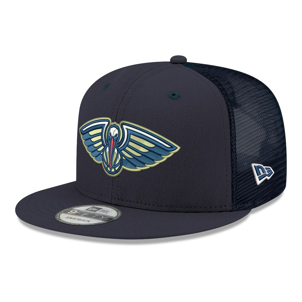 NBA New Orleans Pelicans Core Logo Meshback 9FIFTY Snapback Hat