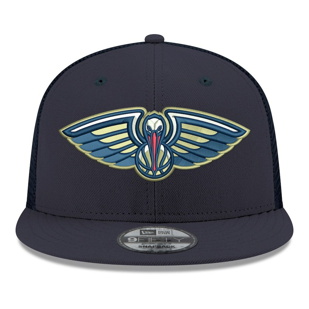 NBA New Orleans Pelicans Core Logo Meshback 9FIFTY Snapback Hat