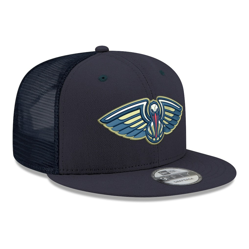 NBA New Orleans Pelicans Core Logo Meshback 9FIFTY Snapback Hat