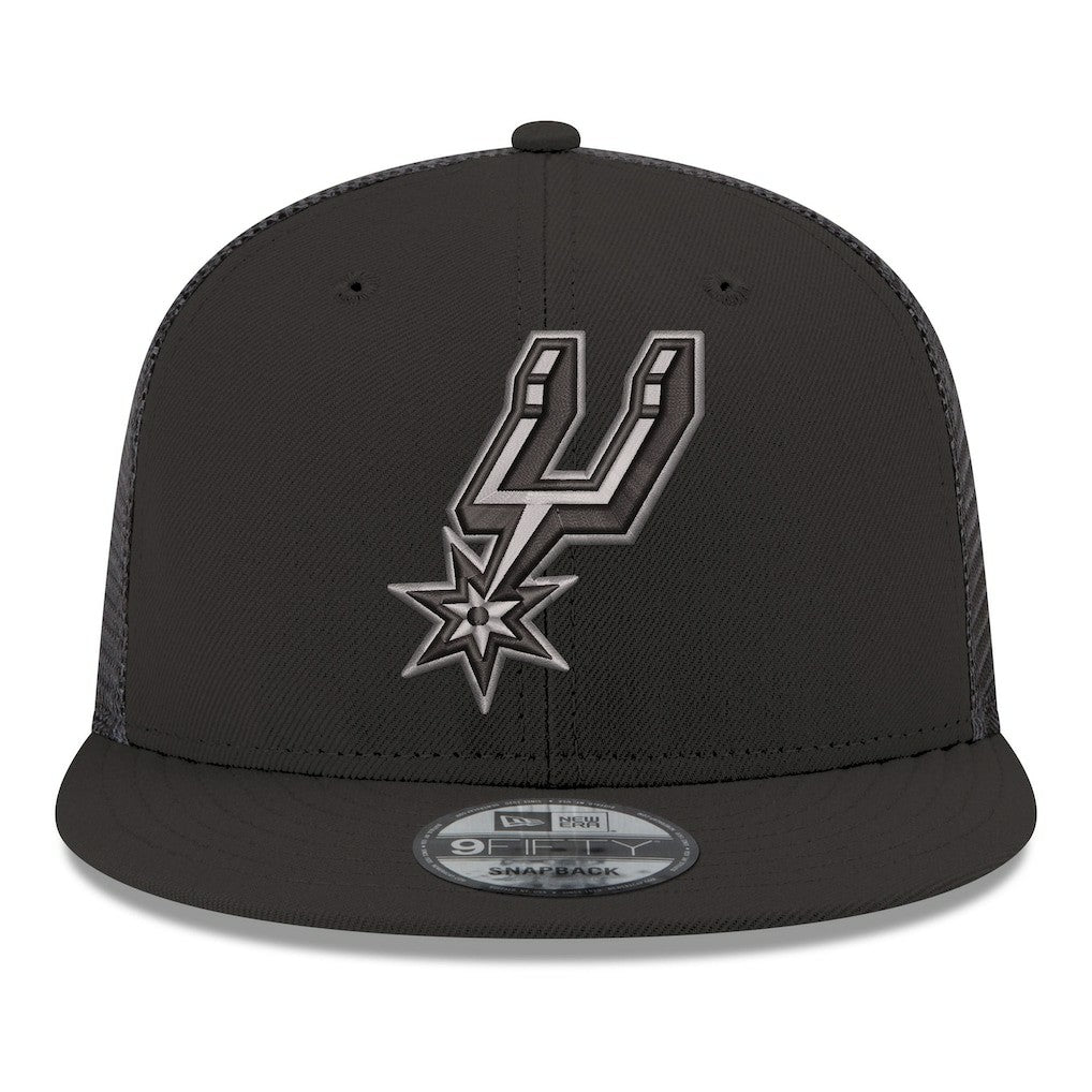 NBA San Antonio Spurs Core Logo Meshback 9FIFTY Snapback Hat