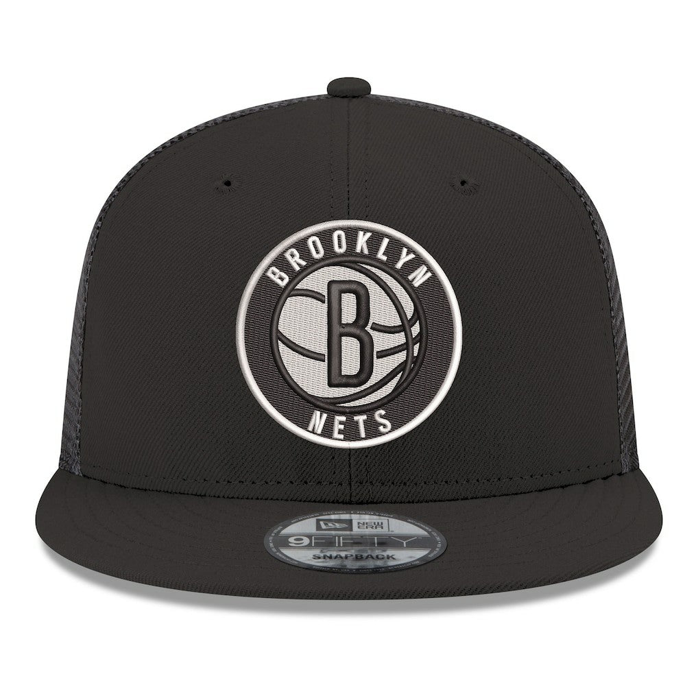 NBA Brooklyn Nets Core Logo Meshback 9FIFTY Snapback Hat