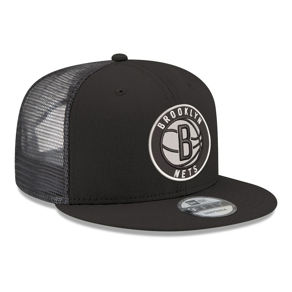 NBA Brooklyn Nets Core Logo Meshback 9FIFTY Snapback Hat