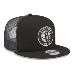 NBA Brooklyn Nets Core Logo Meshback 9FIFTY Snapback Hat