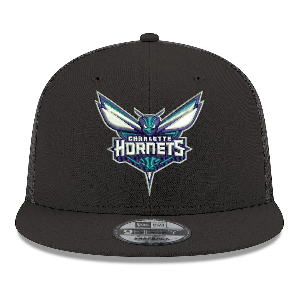 NBA Charlotte Hornets Core Logo Meshback 9FIFTY Snapback Hat