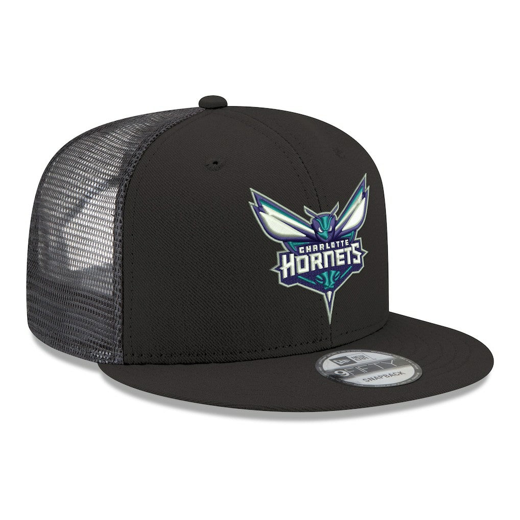NBA Charlotte Hornets Core Logo Meshback 9FIFTY Snapback Hat