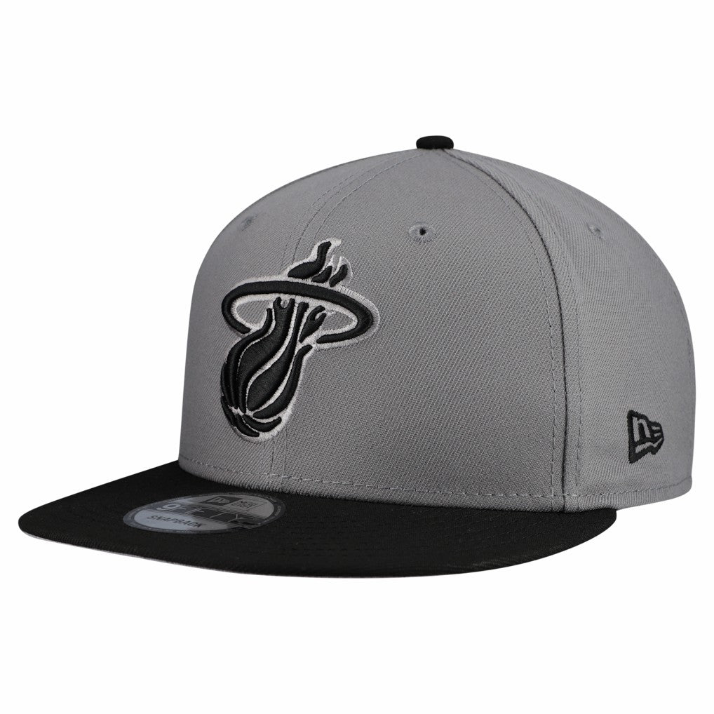 NBA Miami Heat Core Logo Storm Gray Two-Tone 9FIFTY Snapback Hat