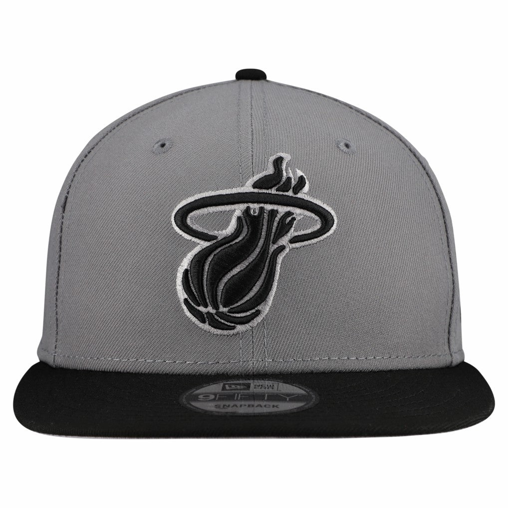 NBA Miami Heat Core Logo Storm Gray Two-Tone 9FIFTY Snapback Hat
