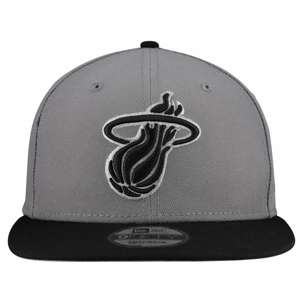NBA Miami Heat Core Logo Storm Gray Two-Tone 9FIFTY Snapback Hat