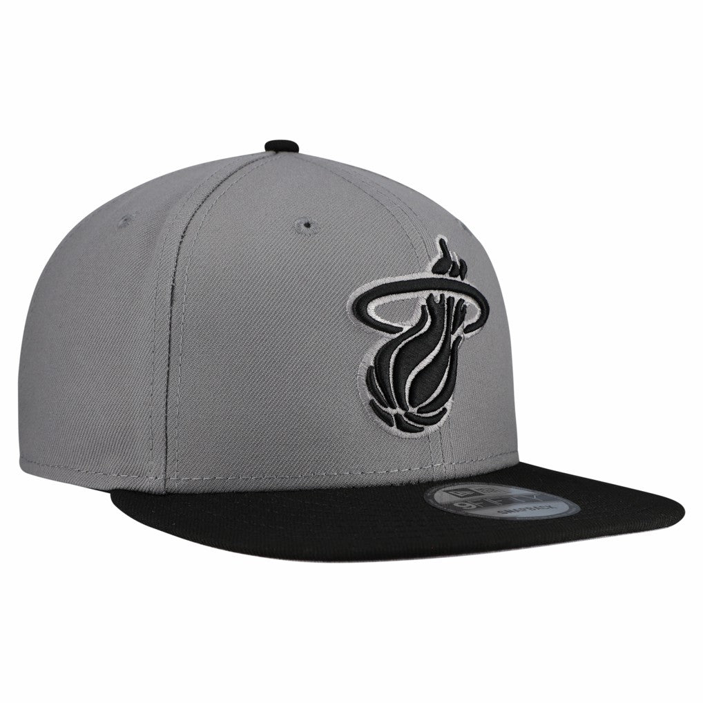 NBA Miami Heat Core Logo Storm Gray Two-Tone 9FIFTY Snapback Hat