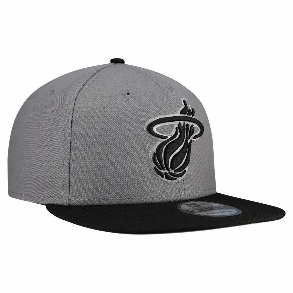 NBA Miami Heat Core Logo Storm Gray Two-Tone 9FIFTY Snapback Hat