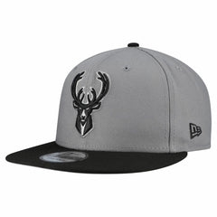 NBA Milwaukee Bucks Core Logo Storm Gray Two-Tone 9FIFTY Snapback Hat