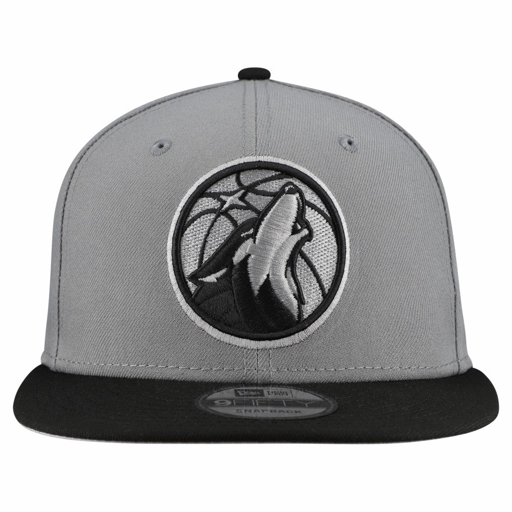 NBA Minnesota Timberwolves Core Logo Storm Gray Two-Tone 9FIFTY Snapback Hat