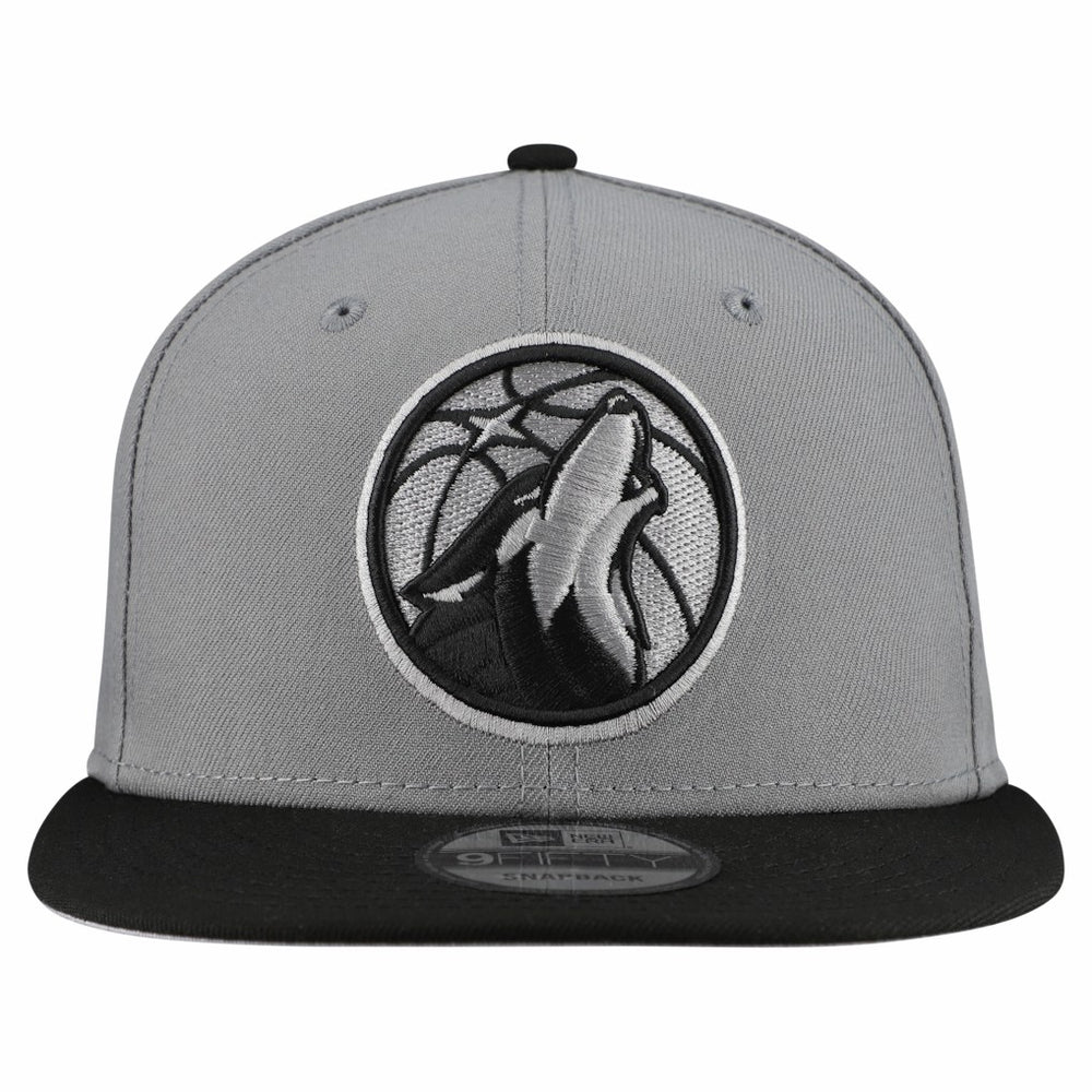NBA Minnesota Timberwolves Core Logo Storm Gray Two-Tone 9FIFTY Snapback Hat