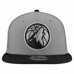NBA Minnesota Timberwolves Core Logo Storm Gray Two-Tone 9FIFTY Snapback Hat