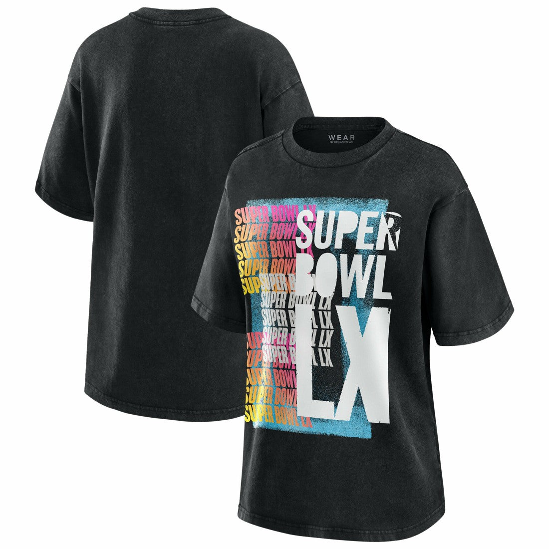 Super Bowl LX WEAR by Erin Andrews Women's Vintage Boyfriend T-Shirt - New England Patriots