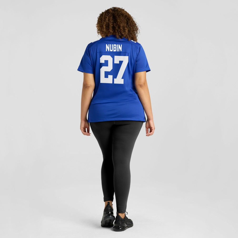 Tyler Nubin  Women's Team Game Jersey - New York Giants