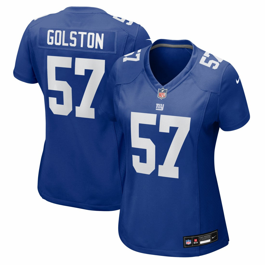 Chauncey Golston  Women's Team Game Jersey - New York Giants
