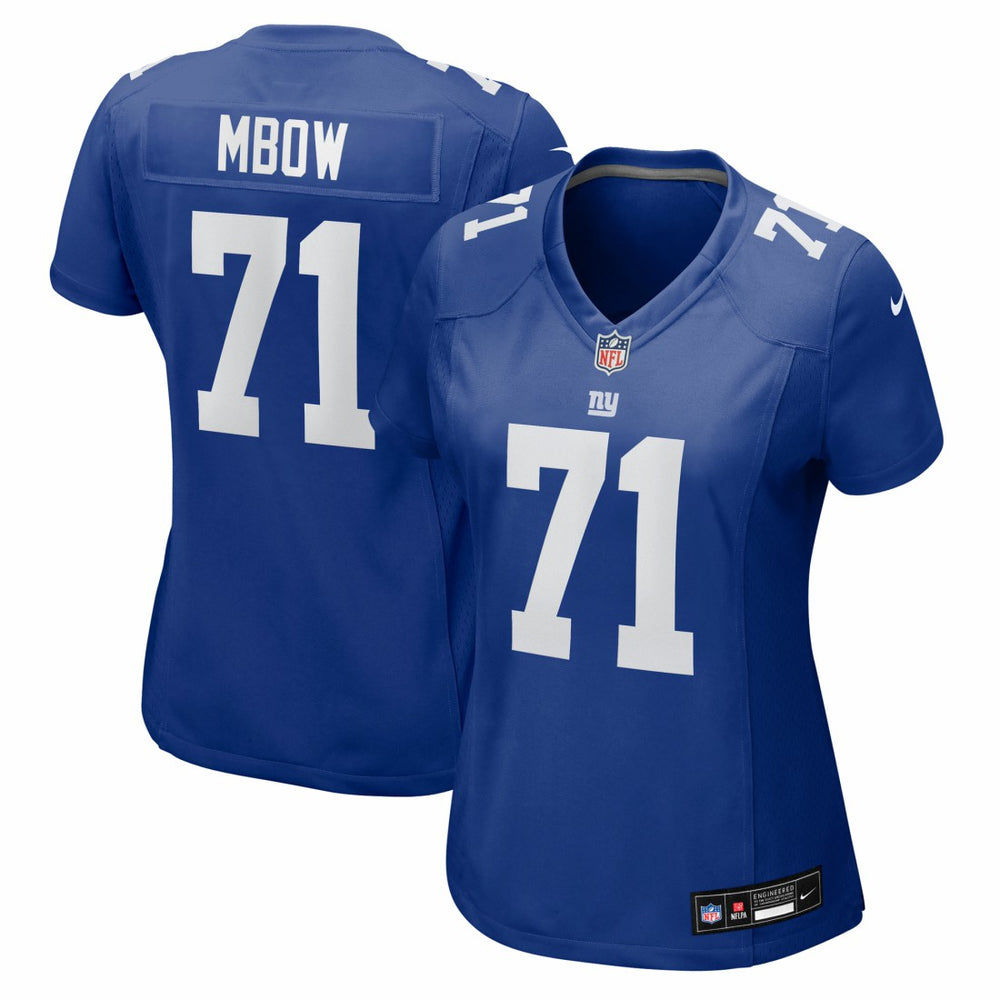 Marcus Mbow  Women's Team Game Jersey - New York Giants
