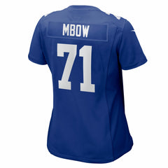 Marcus Mbow  Women's Team Game Jersey - New York Giants