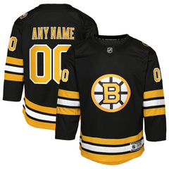 NHL Black Boston Bruins Youth Home Custom Premier Jersey