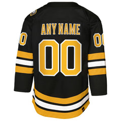 NHL Black Boston Bruins Youth Home Custom Premier Jersey