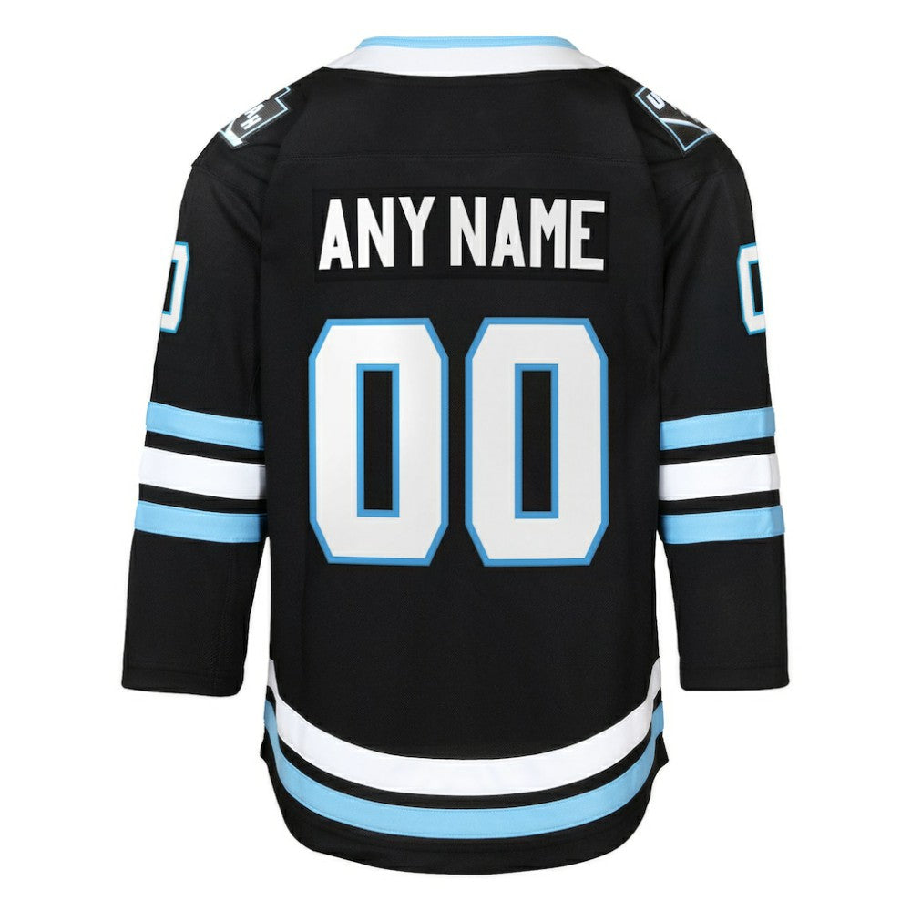 NHL Black Utah Mammoth Youth Home Premier Custom Jersey
