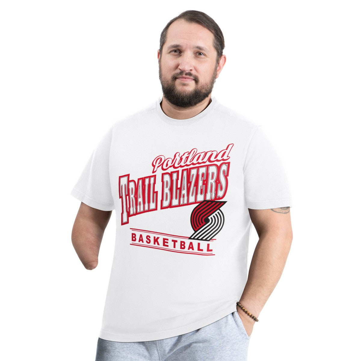 NBA Portland Trail Blazers G-III Sports by Carl Banks Adaptive Headliner T-Shirt