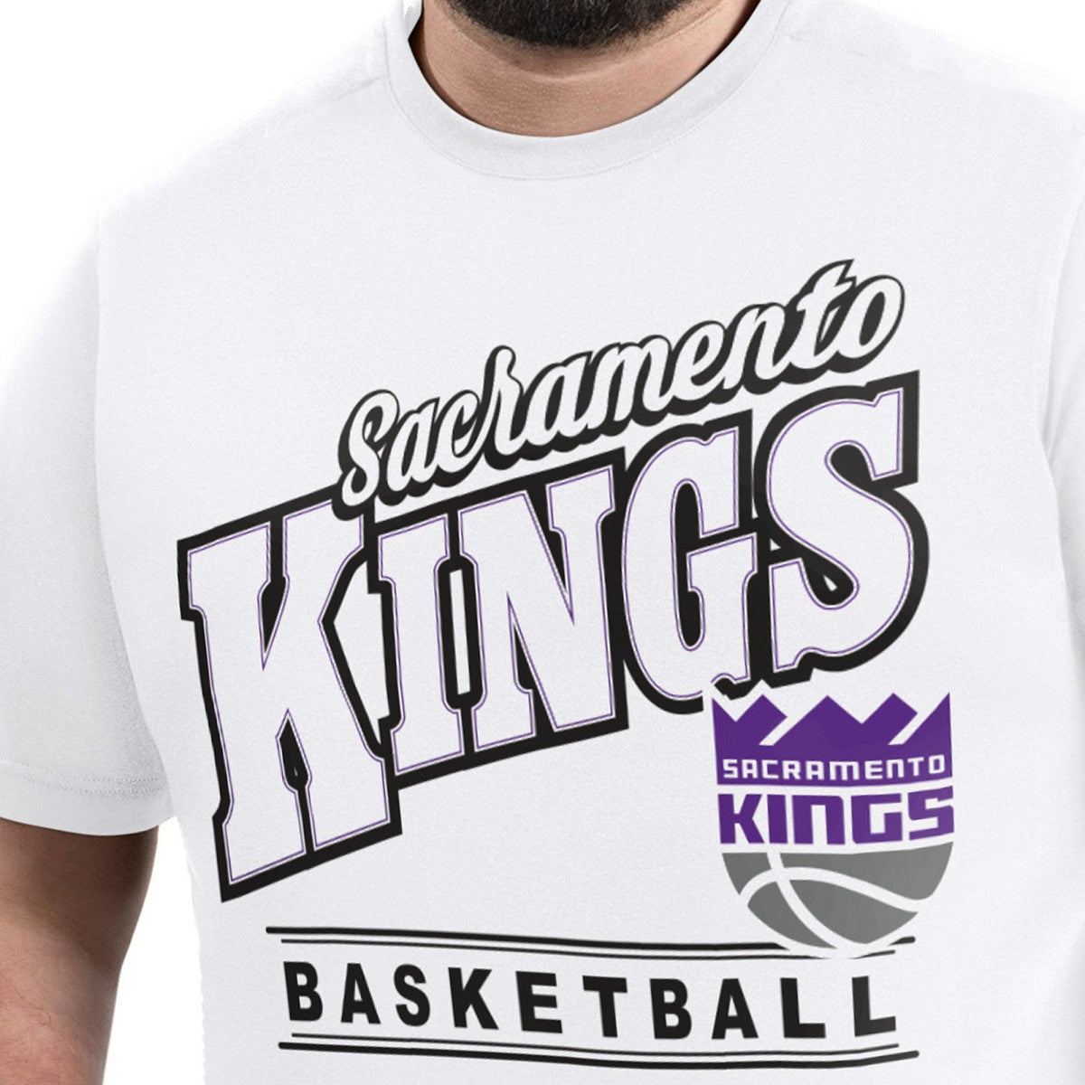NBA Sacramento Kings G-III Sports by Carl Banks Adaptive Headliner T-Shirt