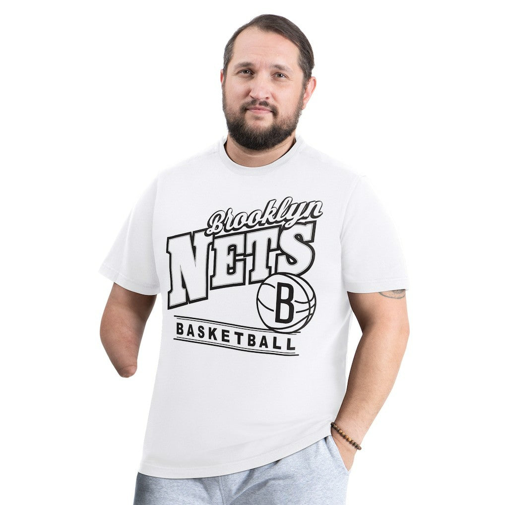 NBA Brooklyn Nets G-III Sports by Carl Banks Adaptive Headliner T-Shirt