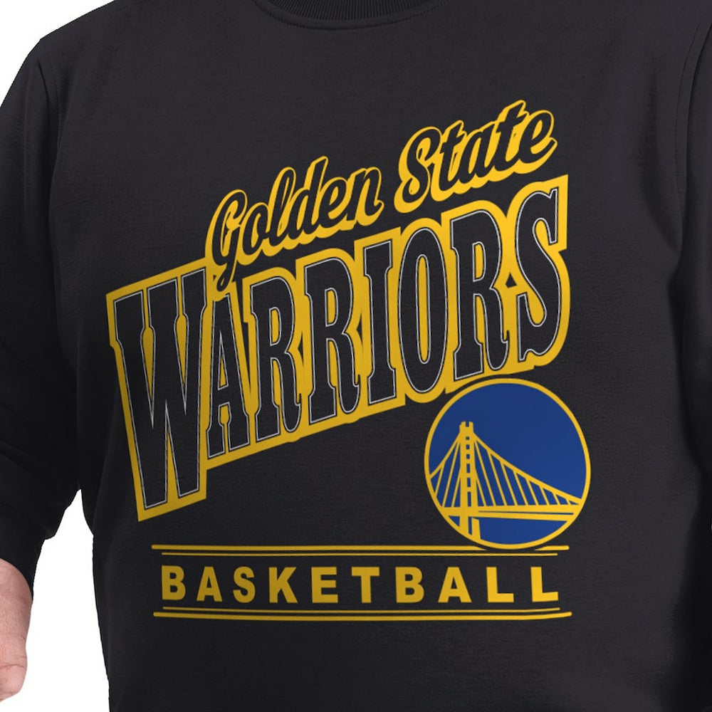 NBA Golden State Warriors G-III Sports by Carl Banks Adaptive Headliner Fleece Crewneck Sweatshirt sale
