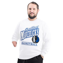 NBA Dallas Mavericks G-III Sports by Carl Banks Adaptive Headliner Fleece Crewneck Sweatshirt sale