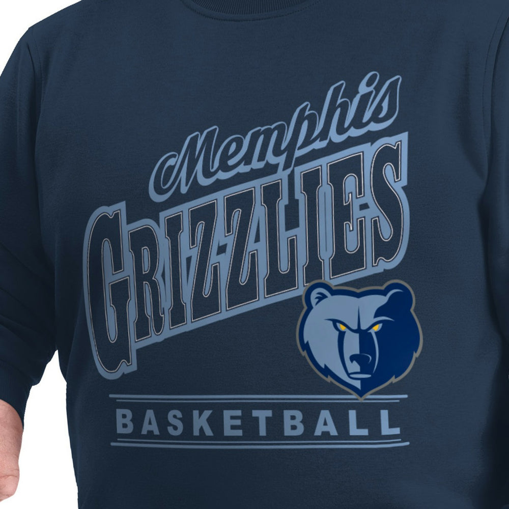 NBA Memphis Grizzlies G-III Sports by Carl Banks Adaptive Headliner Fleece Crewneck Sweatshirt