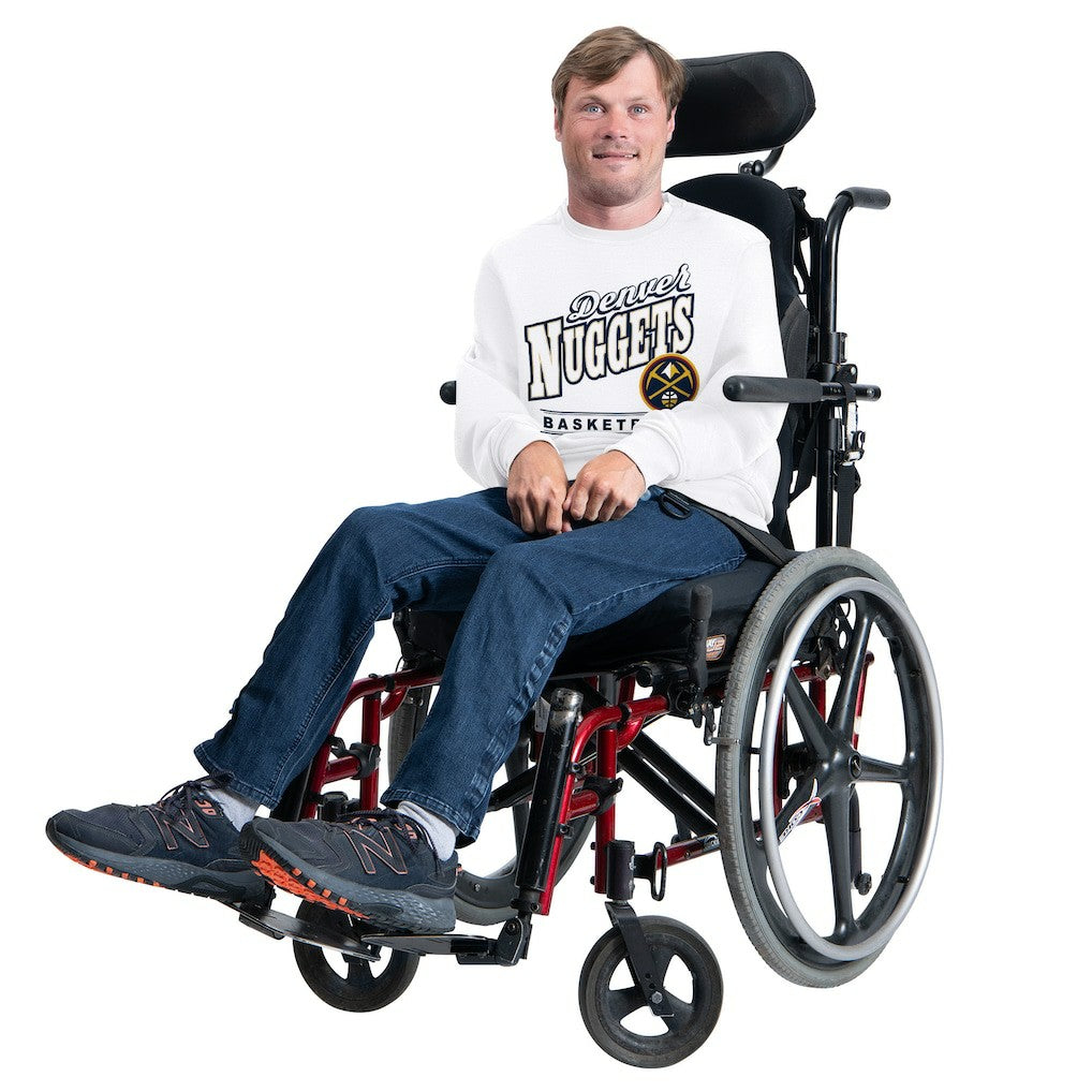 NBA Denver Nuggets G-III Sports by Carl Banks Adaptive Headliner Fleece Crewneck Sweatshirt sale