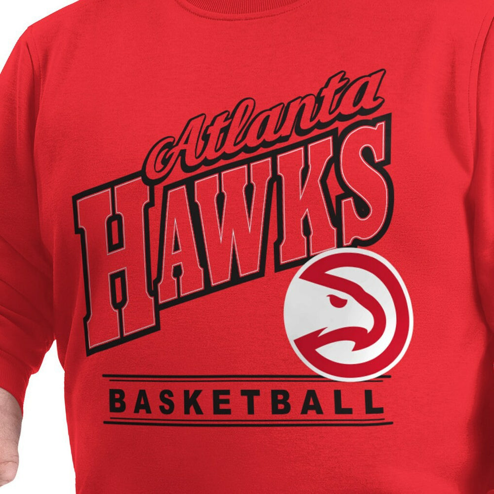 NBA Atlanta Hawks G-III Sports by Carl Banks Adaptive Headliner Fleece Crewneck Sweatshirt