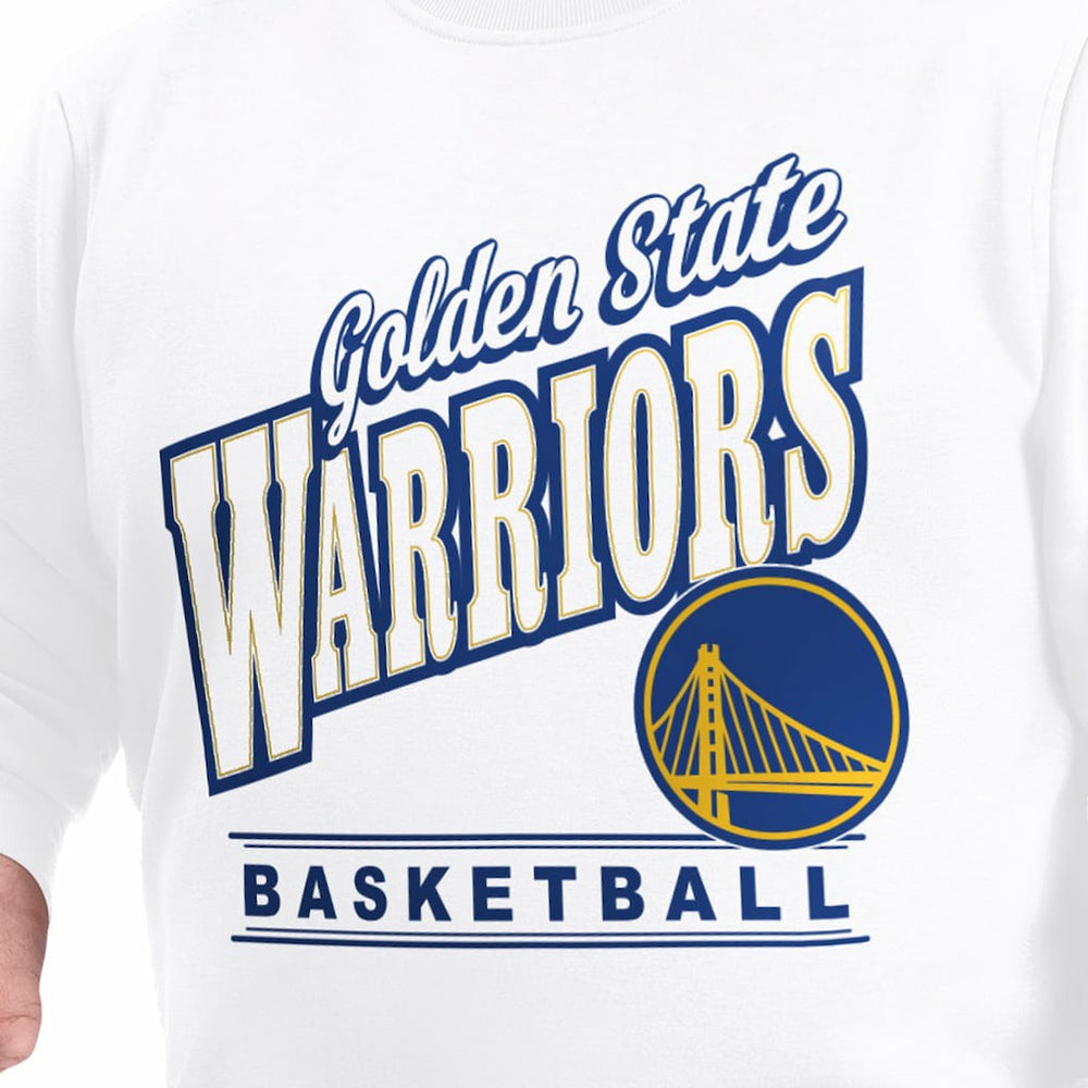 NBA Golden State Warriors G-III Sports by Carl Banks Adaptive Headliner Fleece Crewneck Sweatshirt sale