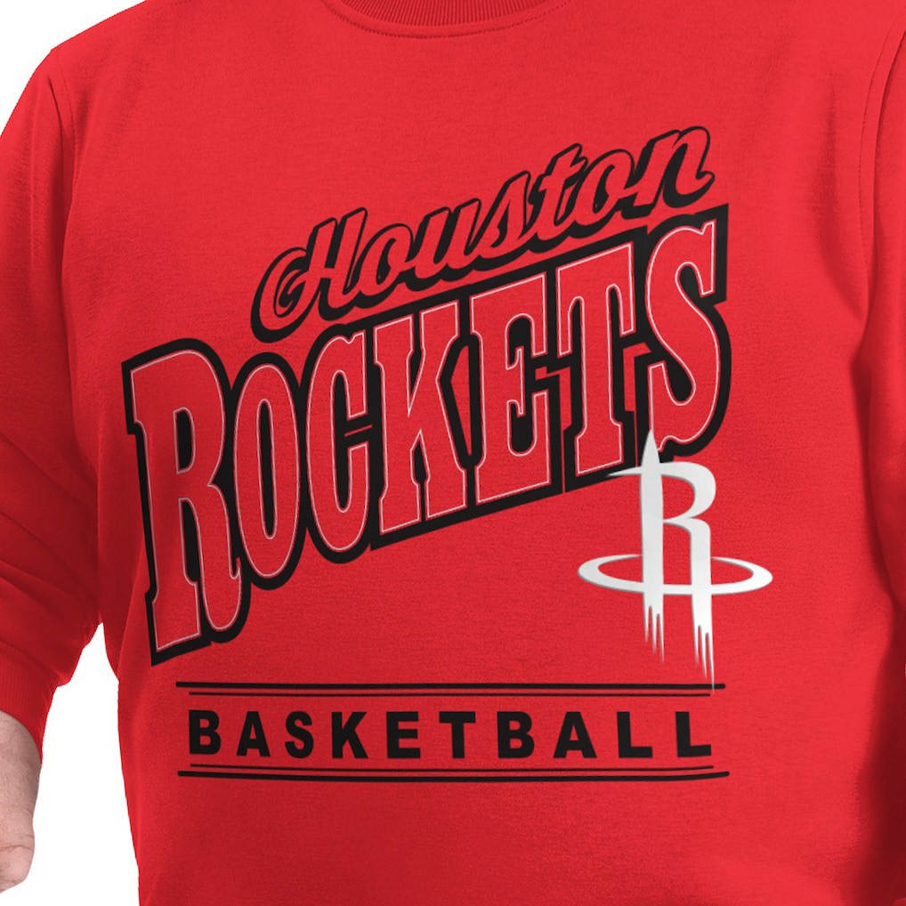 NBA Houston Rockets G-III Sports by Carl Banks Adaptive Headliner Fleece Crewneck Sweatshirt sale