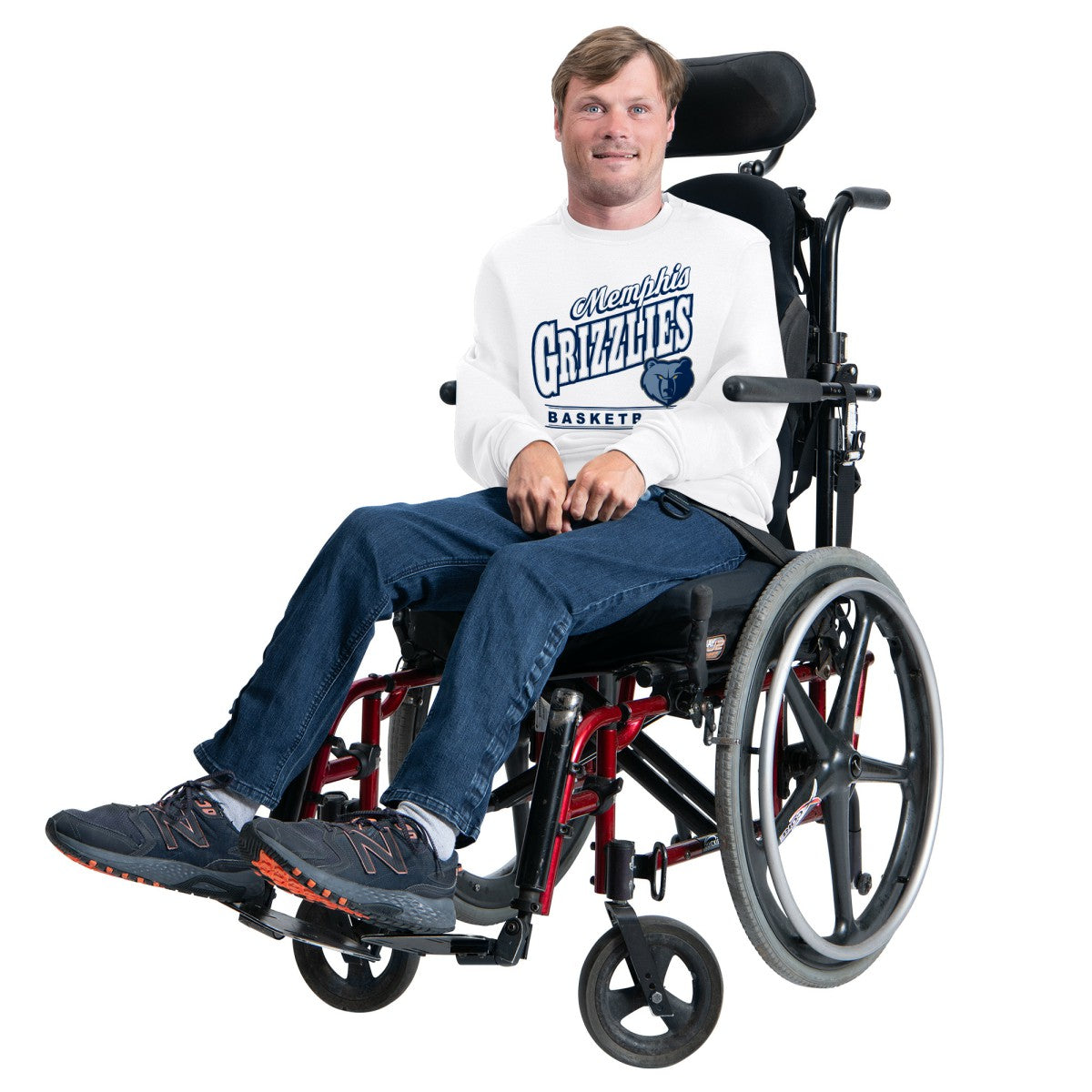 NBA Memphis Grizzlies G-III Sports by Carl Banks Adaptive Headliner Fleece Crewneck Sweatshirt