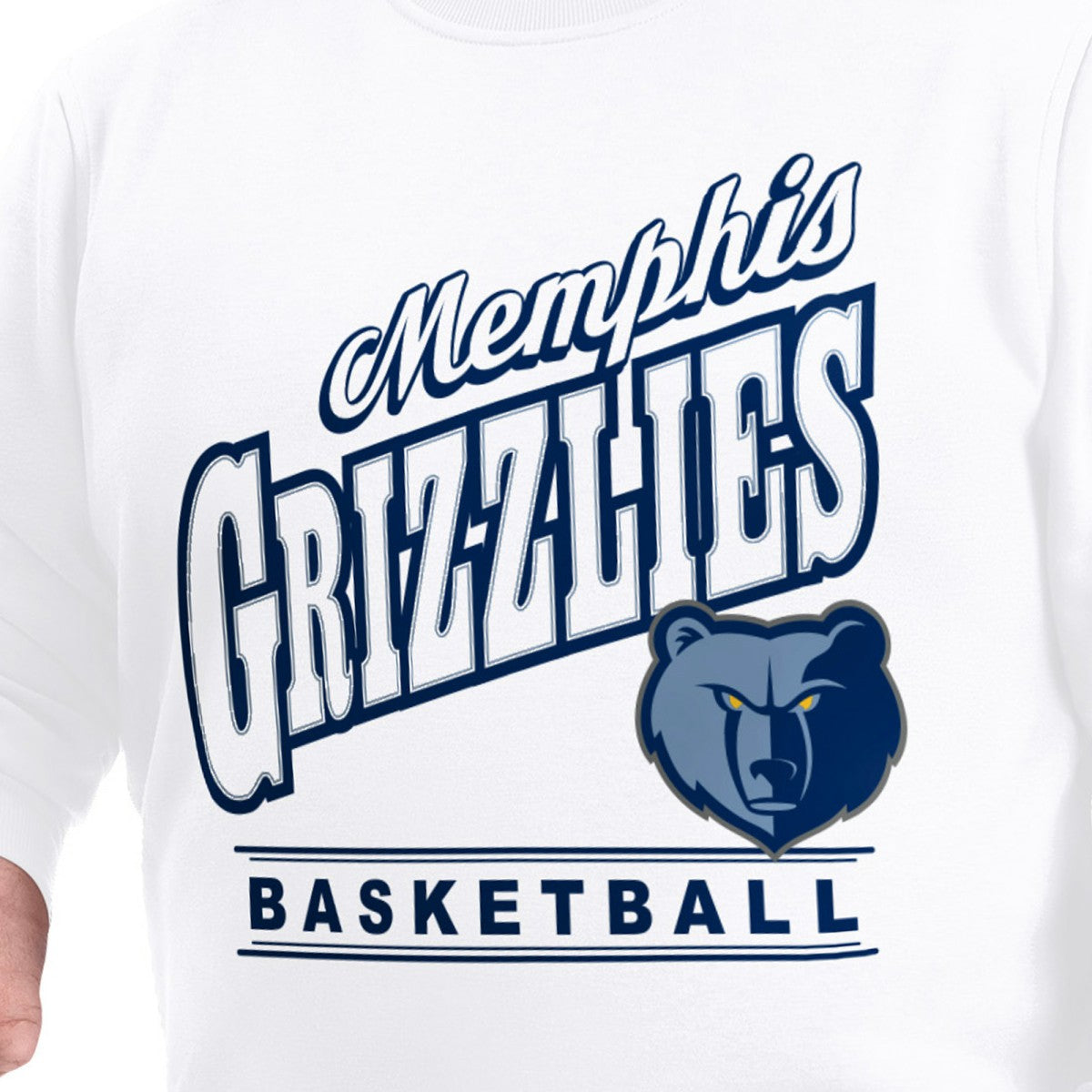 NBA Memphis Grizzlies G-III Sports by Carl Banks Adaptive Headliner Fleece Crewneck Sweatshirt
