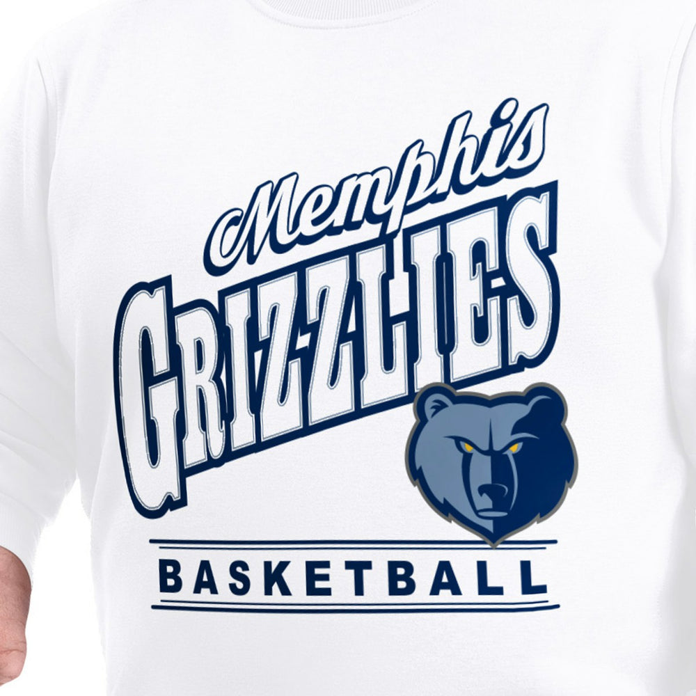 NBA Memphis Grizzlies G-III Sports by Carl Banks Adaptive Headliner Fleece Crewneck Sweatshirt