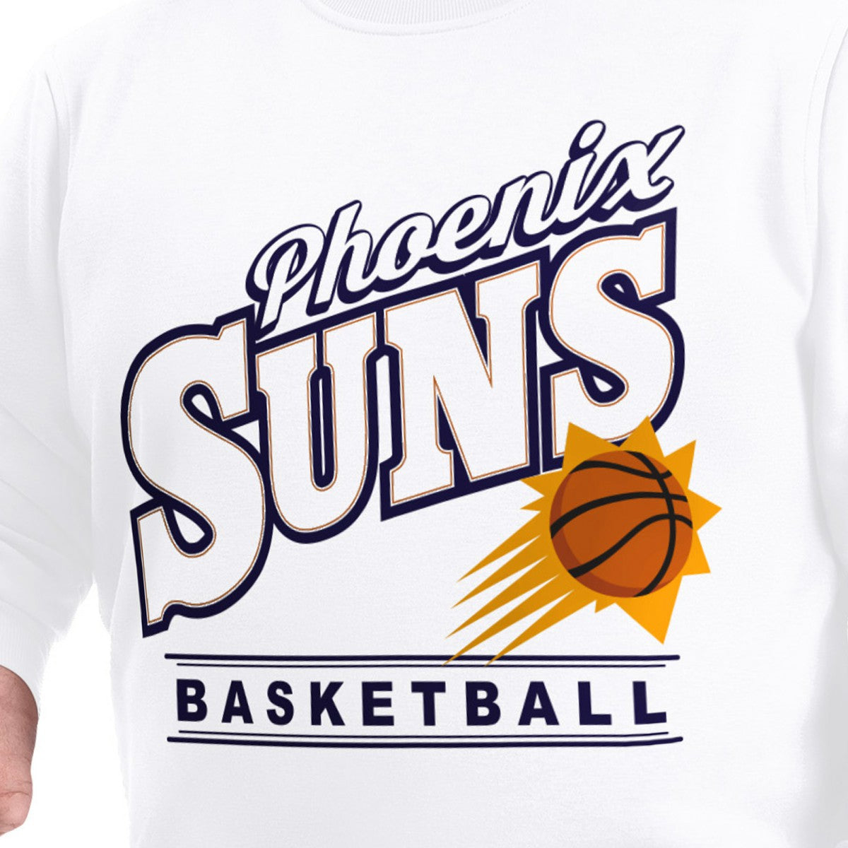NBA Phoenix Suns G-III Sports by Carl Banks Adaptive Headliner Fleece Crewneck Sweatshirt