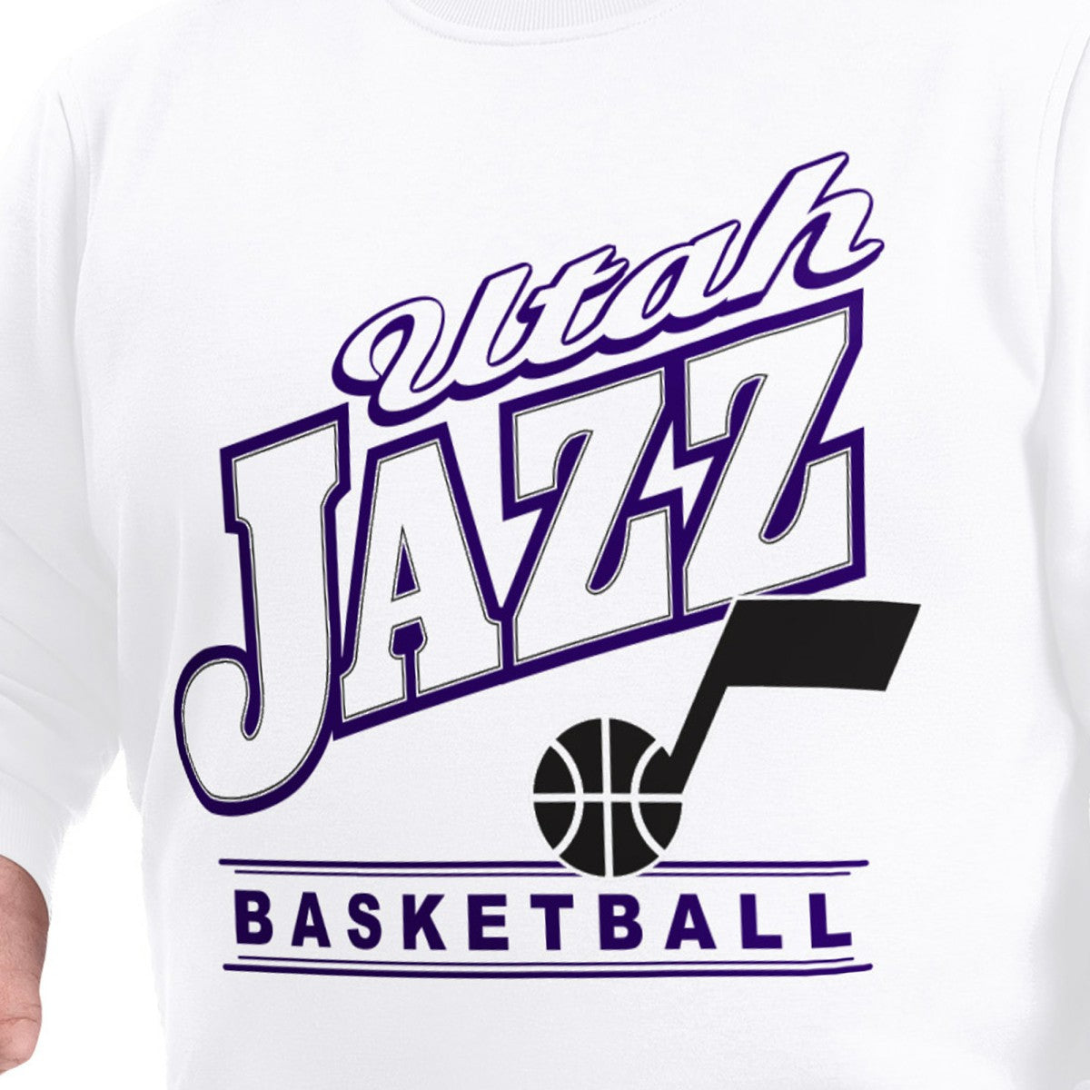 NBA Utah Jazz G-III Sports by Carl Banks Adaptive Headliner Fleece Crewneck Sweatshirt
