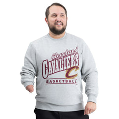 NBA Cleveland Cavaliers G-III Sports by Carl Banks Adaptive Headliner Fleece Crewneck Sweatshirt sale