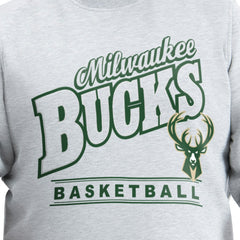NBA Milwaukee Bucks G-III Sports by Carl Banks Adaptive Headliner Fleece Crewneck Sweatshirt