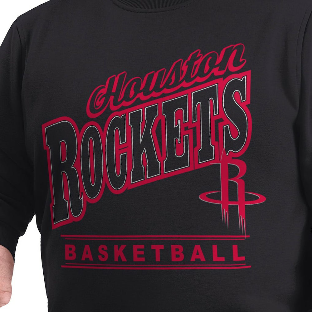 NBA Houston Rockets G-III Sports by Carl Banks Adaptive Headliner Fleece Crewneck Sweatshirt sale