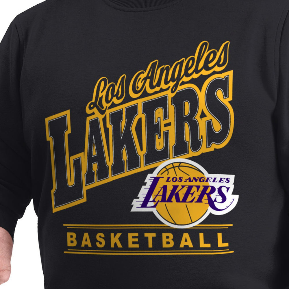 NBA Los Angeles Lakers G-III Sports by Carl Banks Adaptive Headliner Fleece Crewneck Sweatshirt