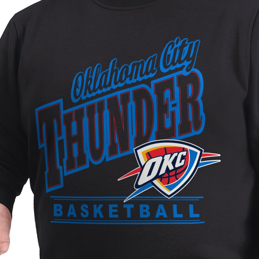 NBA Oklahoma City Thunder G-III Sports by Carl Banks Adaptive Headliner Fleece Crewneck Sweatshirt